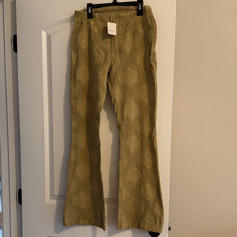 Free People Olive toile Pants